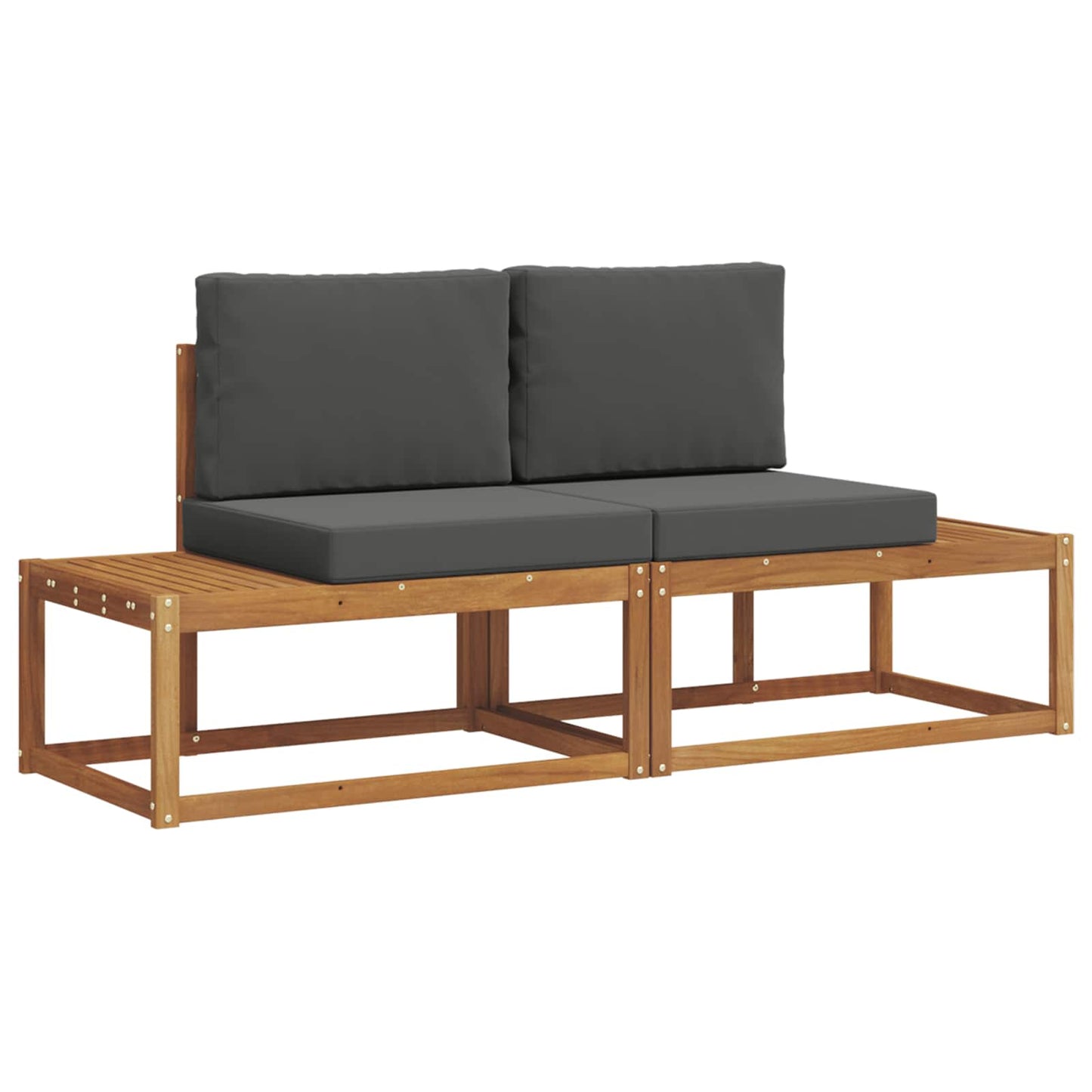Outdoor-Sofagarnitur Mit Kissen 2 Pcs
