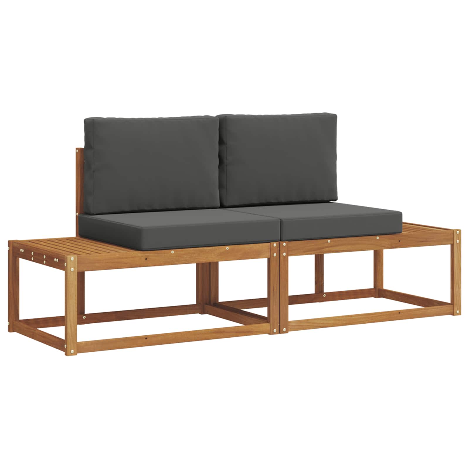 Outdoor-Sofagarnitur Mit Kissen 2 Pcs