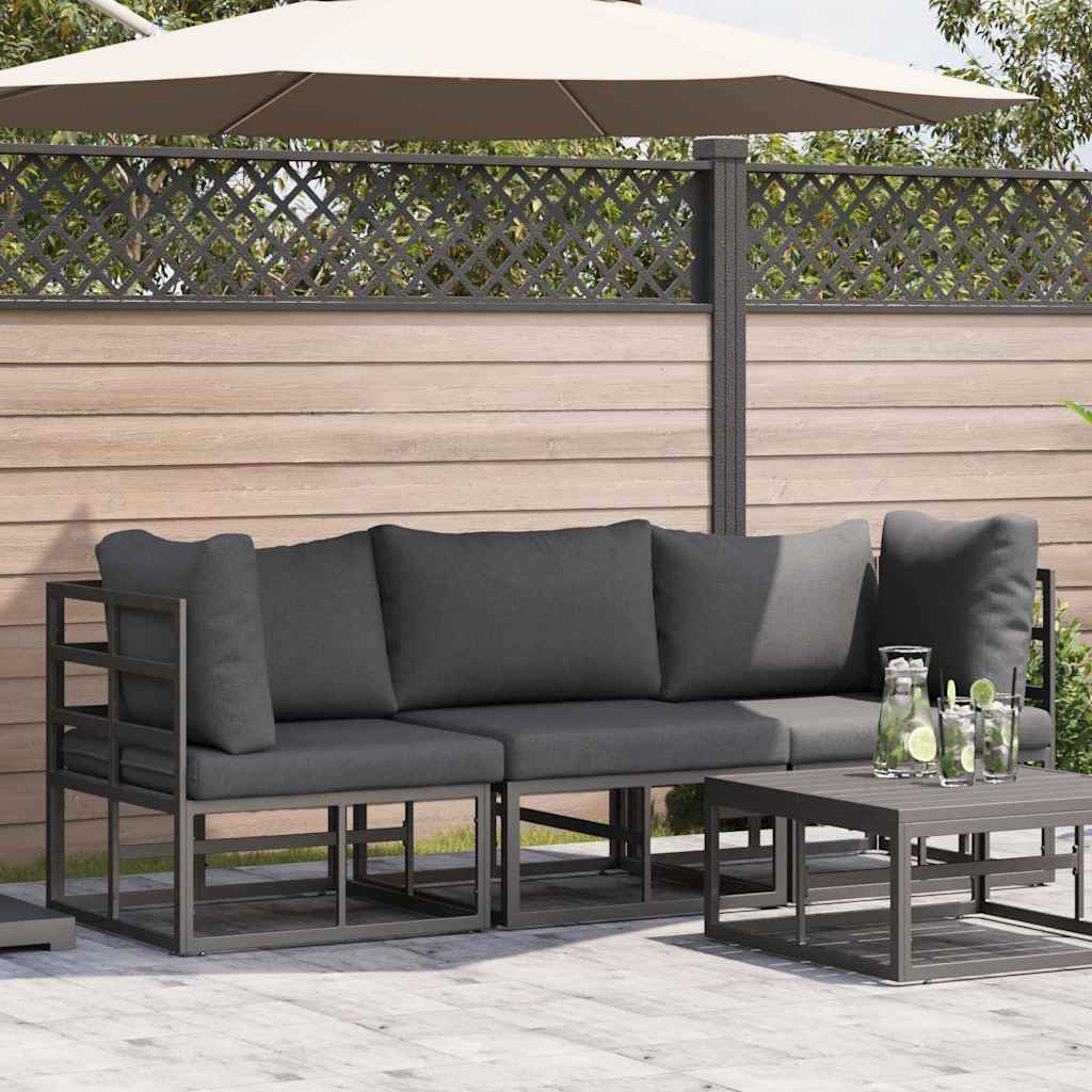 Gartenmöbel Schwarz 70 X 70 X 32 Cm Metall
