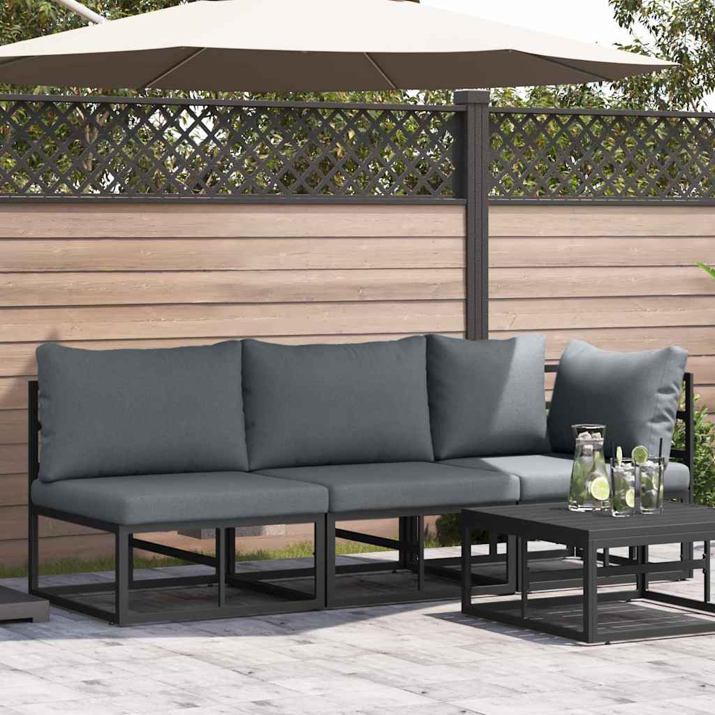 Gartenmöbel Schwarz 70 X 70 X 32 Cm Metall