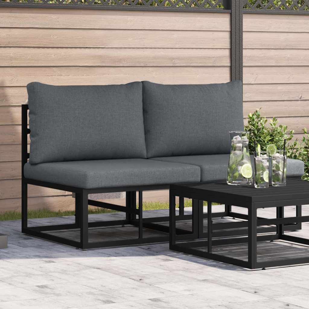 Gartenmöbel Schwarz 70 X 70 X 32 Cm Metall