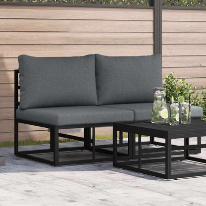 Gartenmöbel Schwarz 70 X 70 X 32 Cm Metall