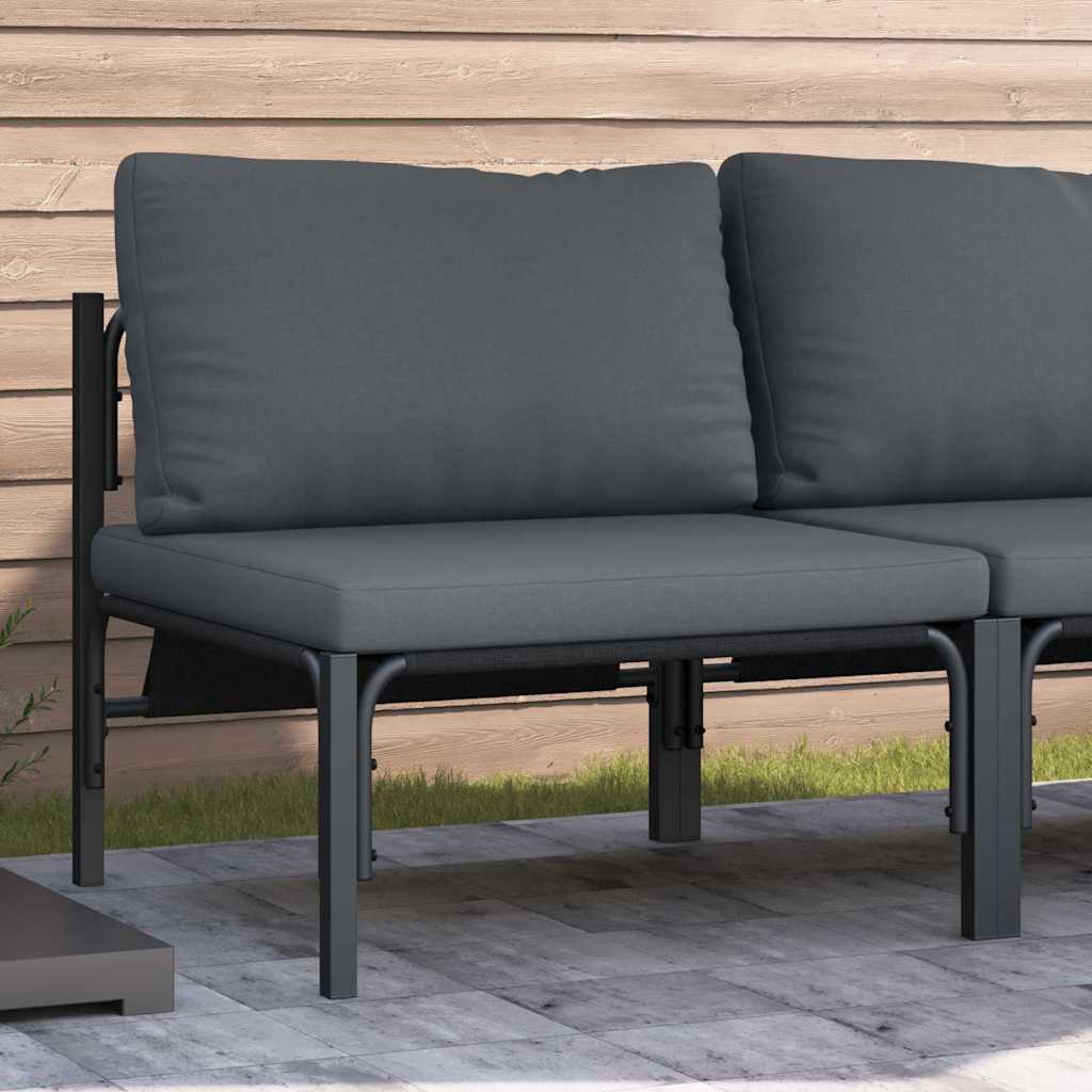 Gartenmöbel Mit Kissen 2 Stück Anthrazit 80 X 80 X 71 Cm Stahl