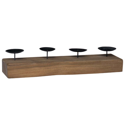 Kerzenhalter Natur 50 X 15 X 10 Cm Massivholz Teak
