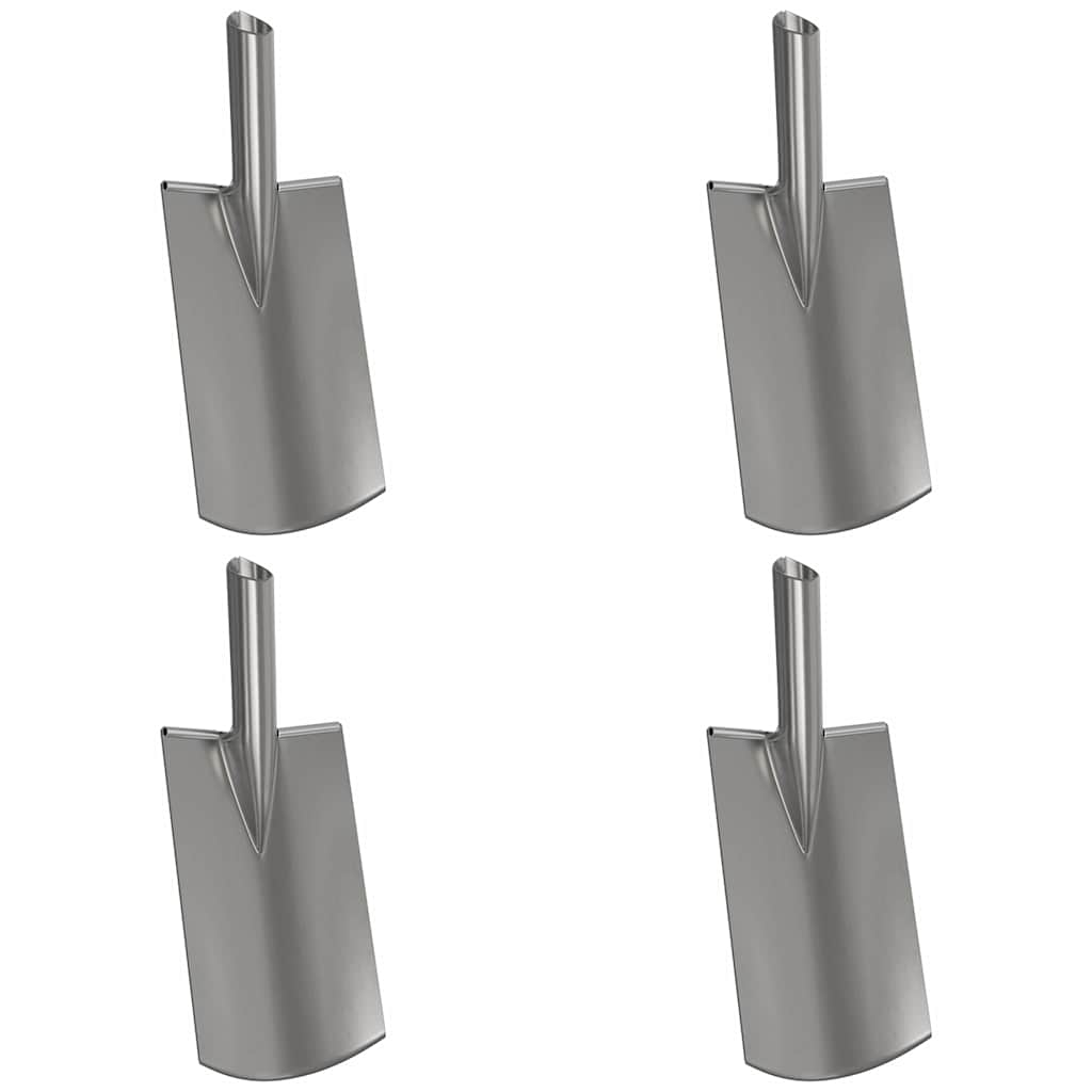 Schaufelkopf 4 Pcs Silber Pulverbeschichteter Stahl