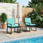 Gartenmöbel Set 3 Pcs Poly-Rattan