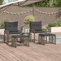 Gartenmöbel Set 7 Pcs Poly-Rattan