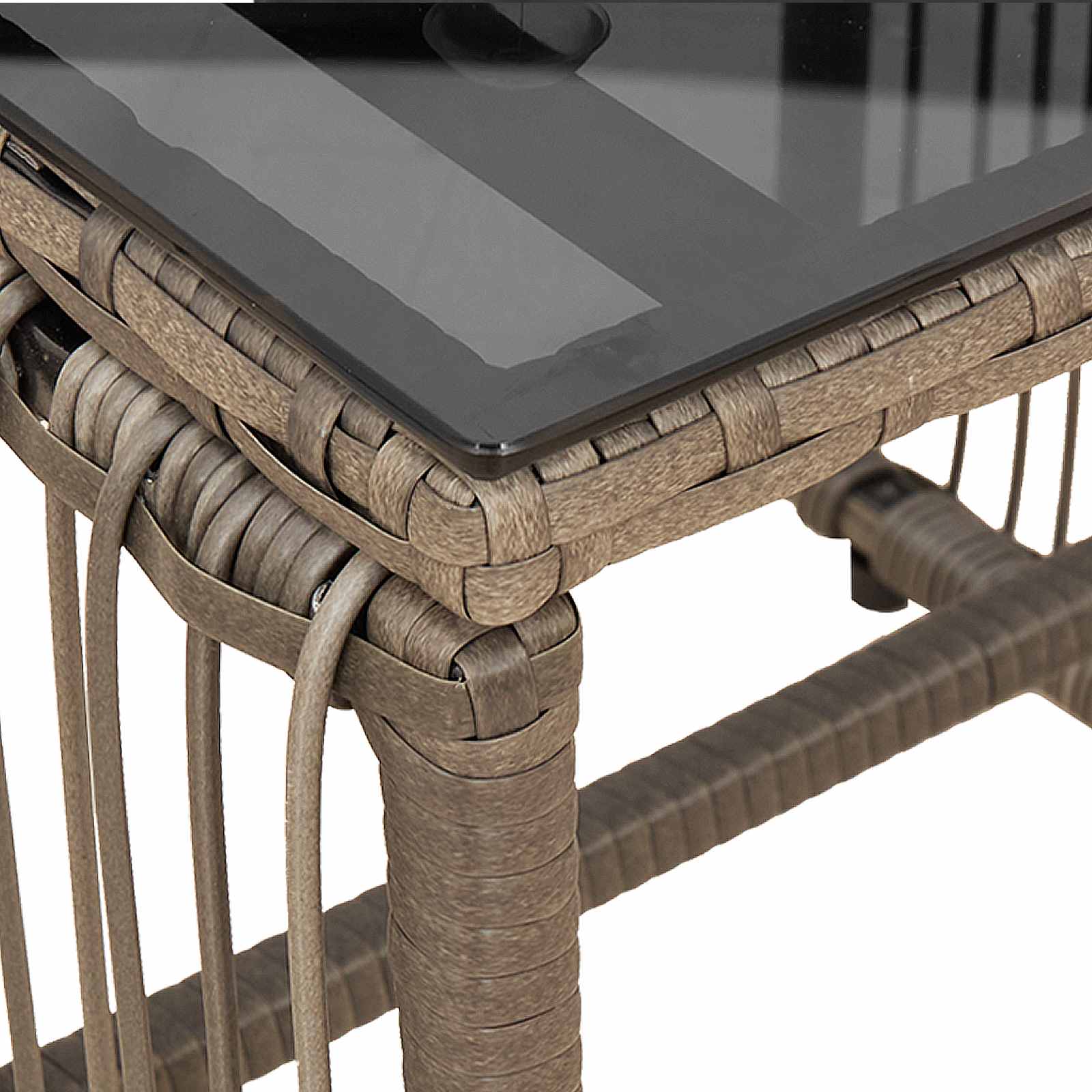 Gartenmöbel Set 7 Pcs Poly-Rattan