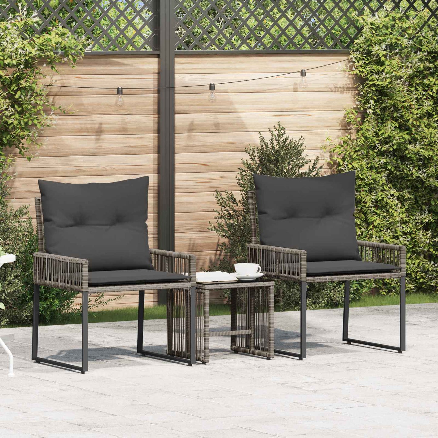 Gartenmöbel Set 7 Pcs Poly-Rattan