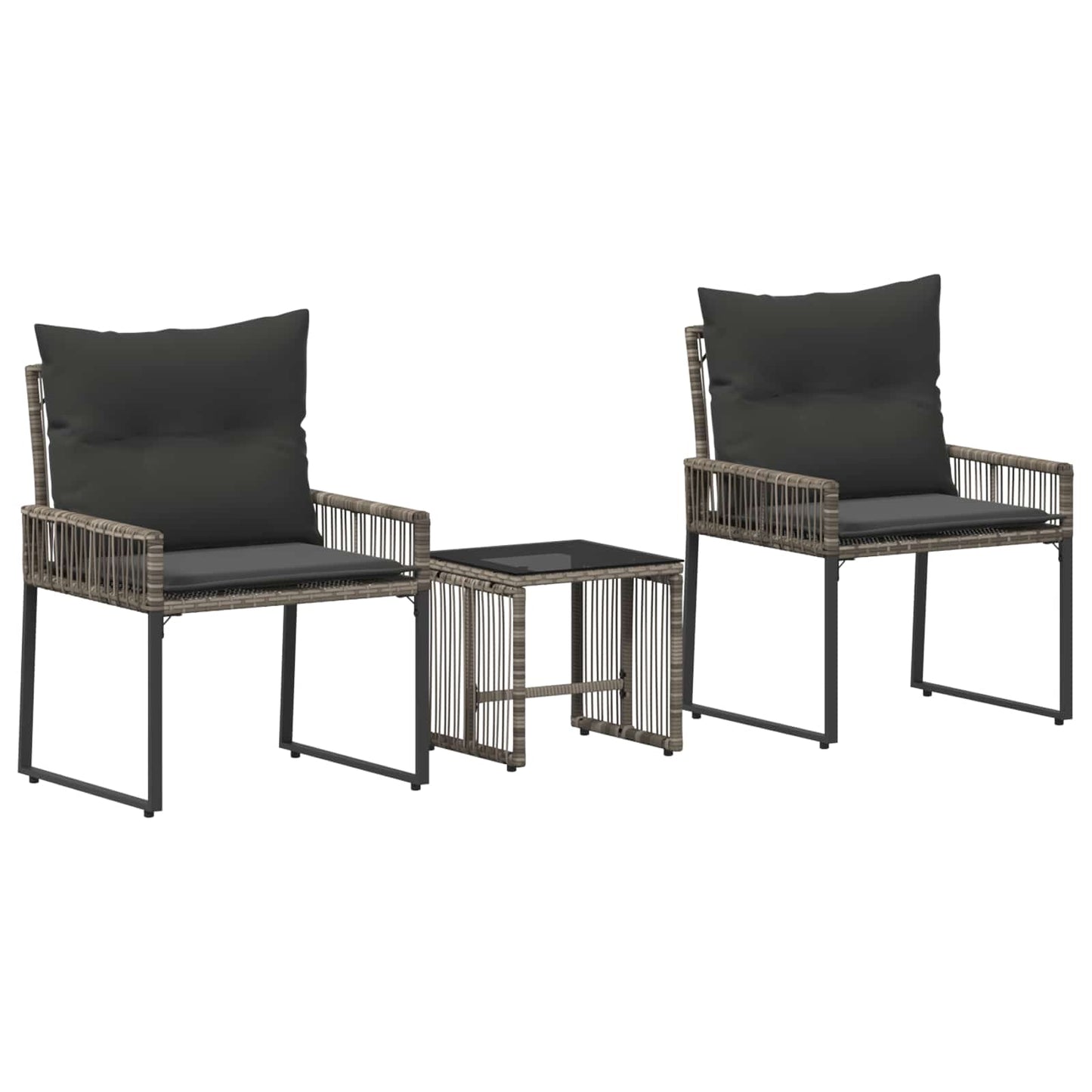Gartenmöbel Set 7 Pcs Poly-Rattan