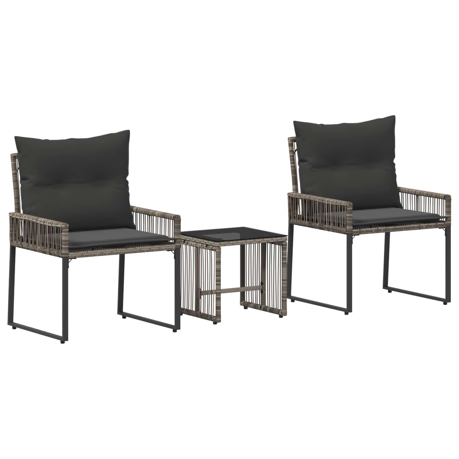 Gartenmöbel Set 7 Pcs Poly-Rattan
