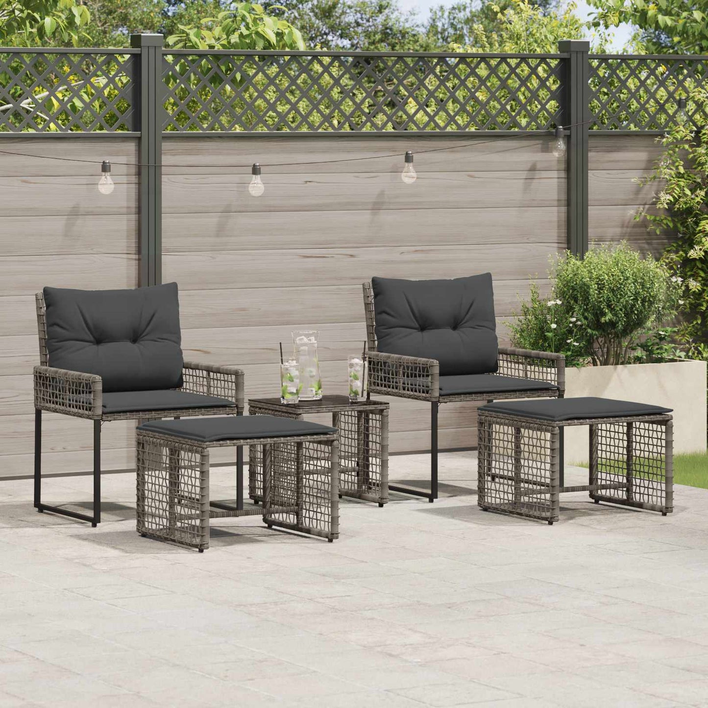 Gartenmöbel Set Mit Kissen Stahl