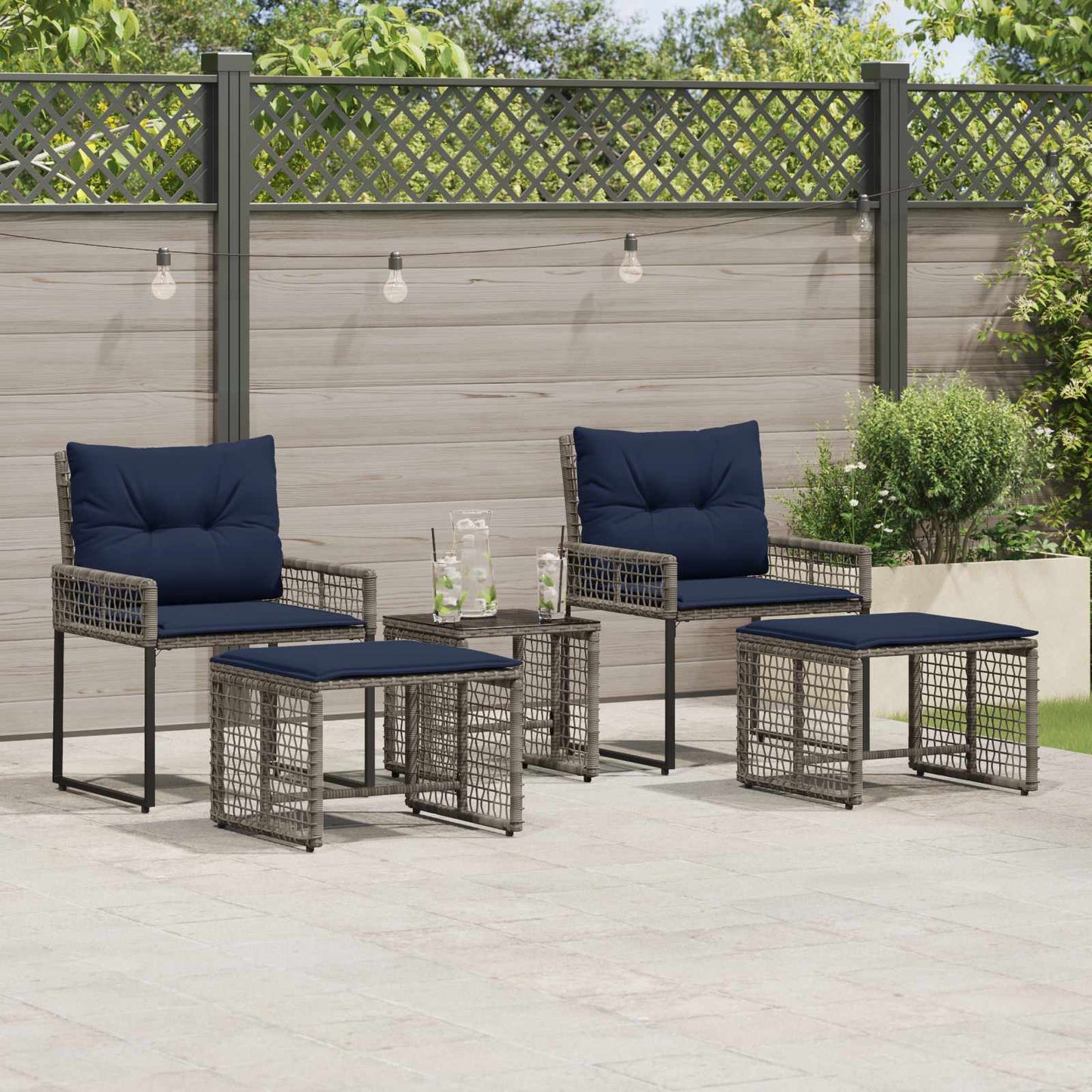 Gartenmöbel Set Mit Kissen Stahl