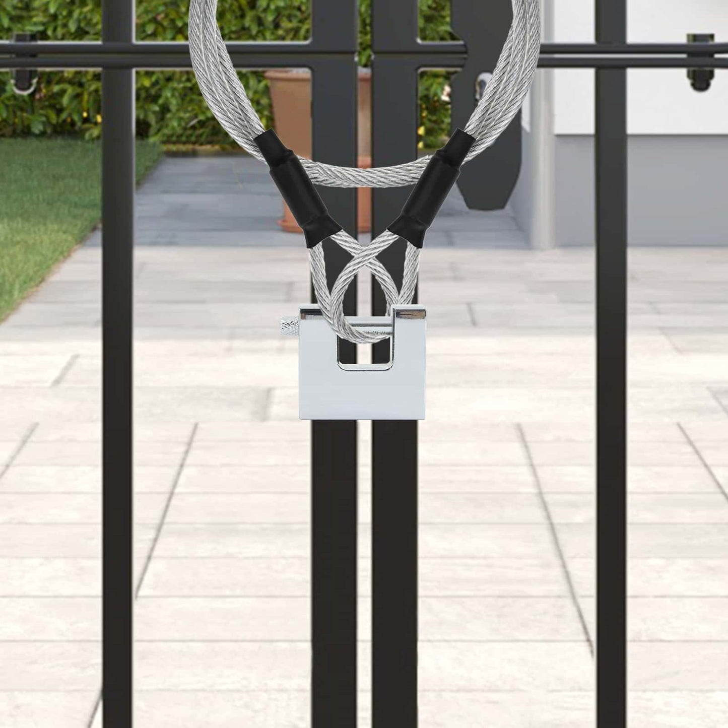 Vorhängeschloss 6 Pcs Silber Stahl