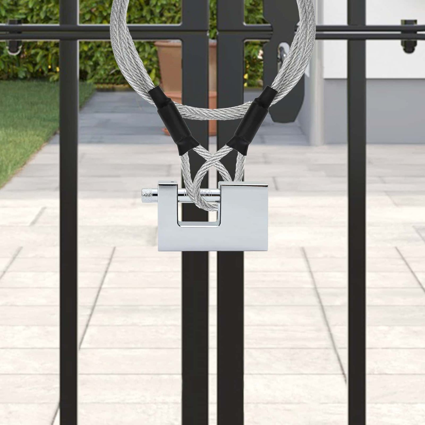 Vorhängeschloss 6 Pcs Silber Stahl