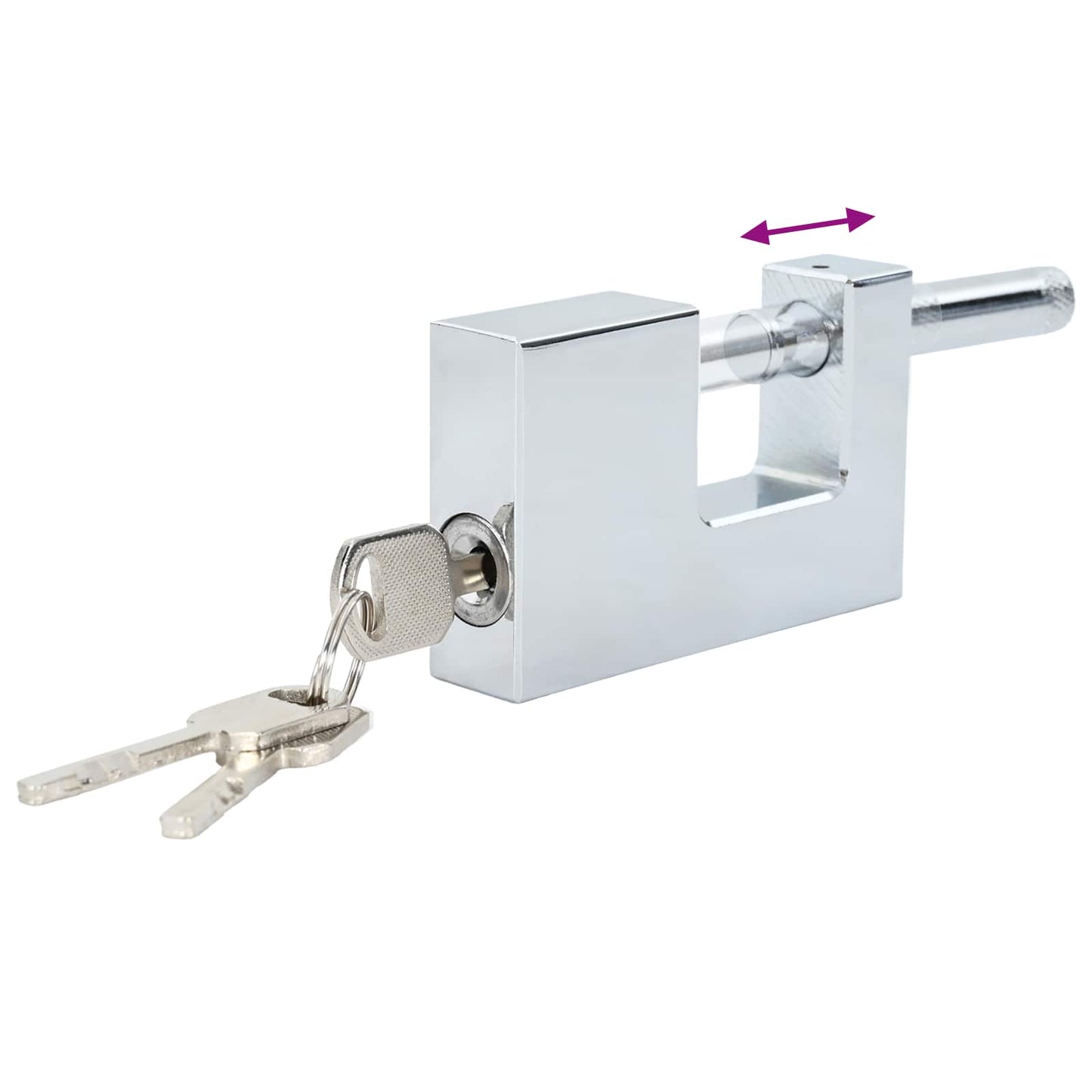 Vorhängeschloss 6 Pcs Silber Stahl