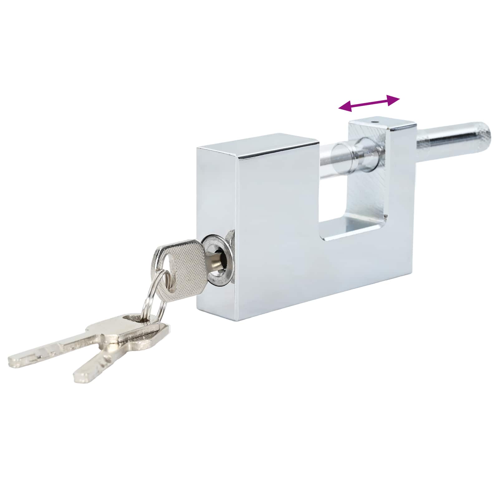 Vorhängeschloss 6 Pcs Silber Stahl