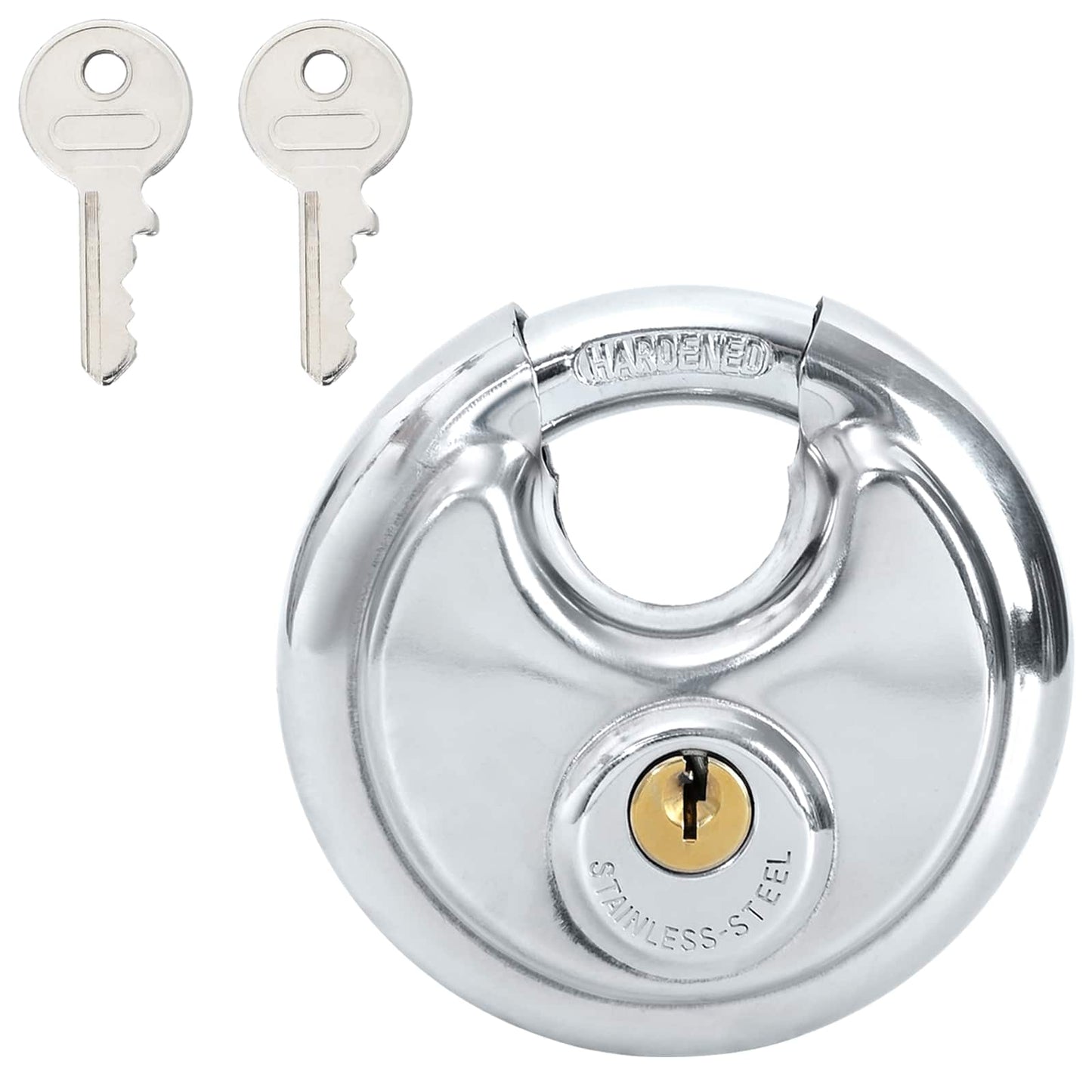Diskusschlösser Mit Schlüsseln 2 Pcs Silber 8 X 2,8 X