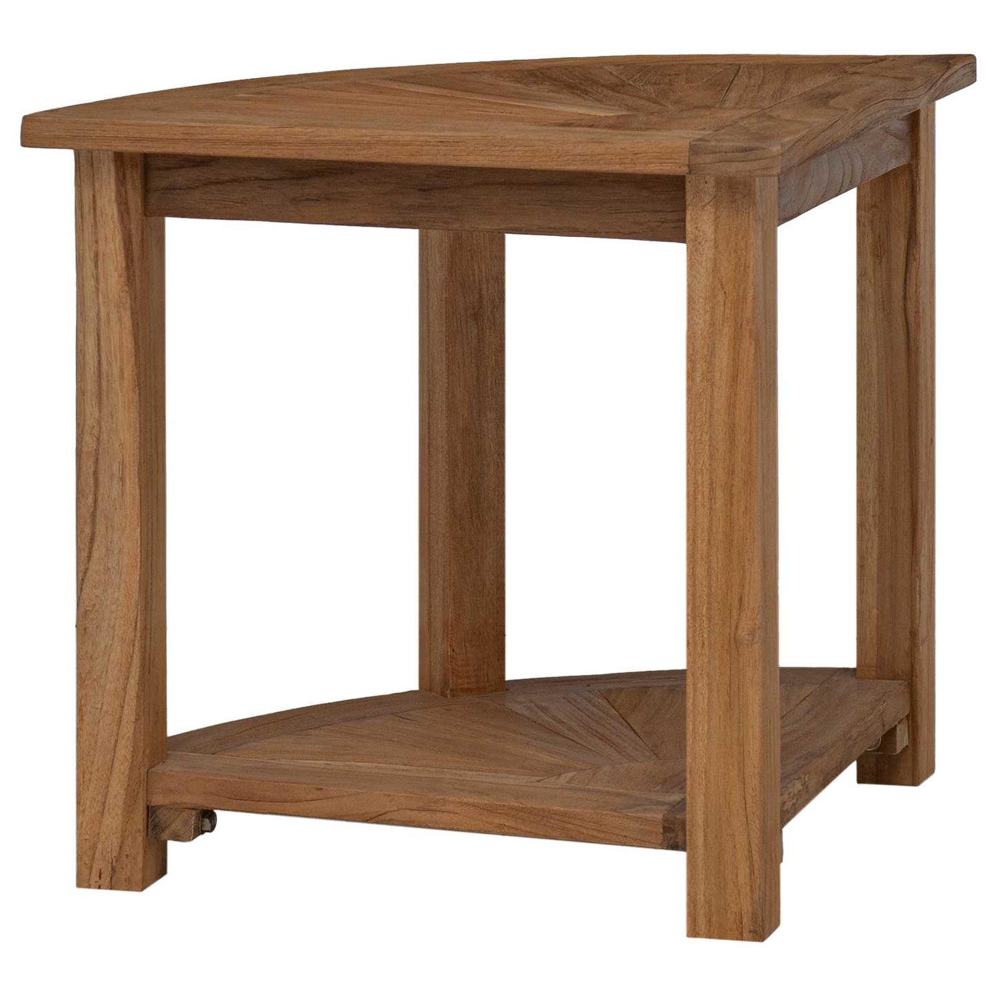 Bad Beistelltisch Natur 45 X 45 X 46 Cm Massivholz Teak