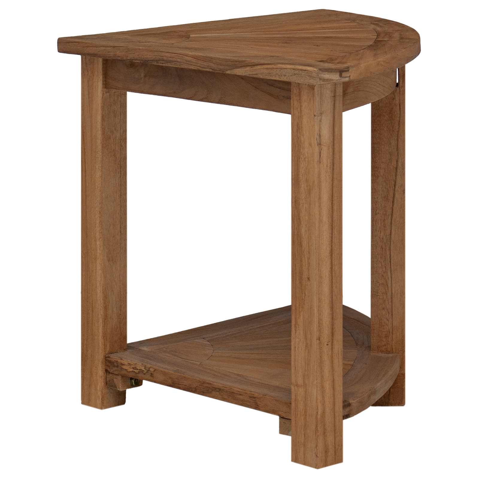 Bad Beistelltisch Natur 45 X 45 X 46 Cm Massivholz Teak
