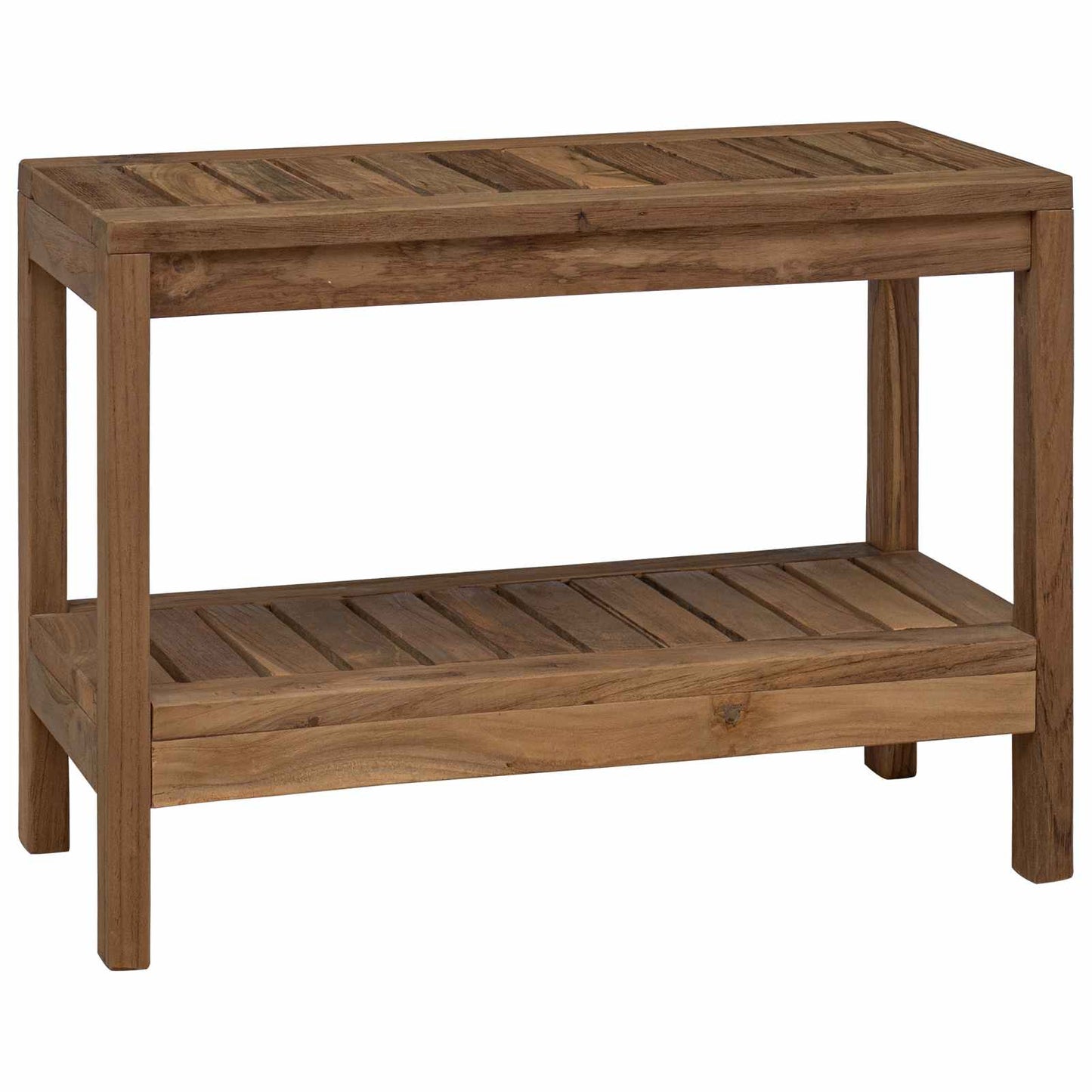 Badezimmer Beistelltisch Natur 60 X 30 X 45 Cm Massivholz Teak