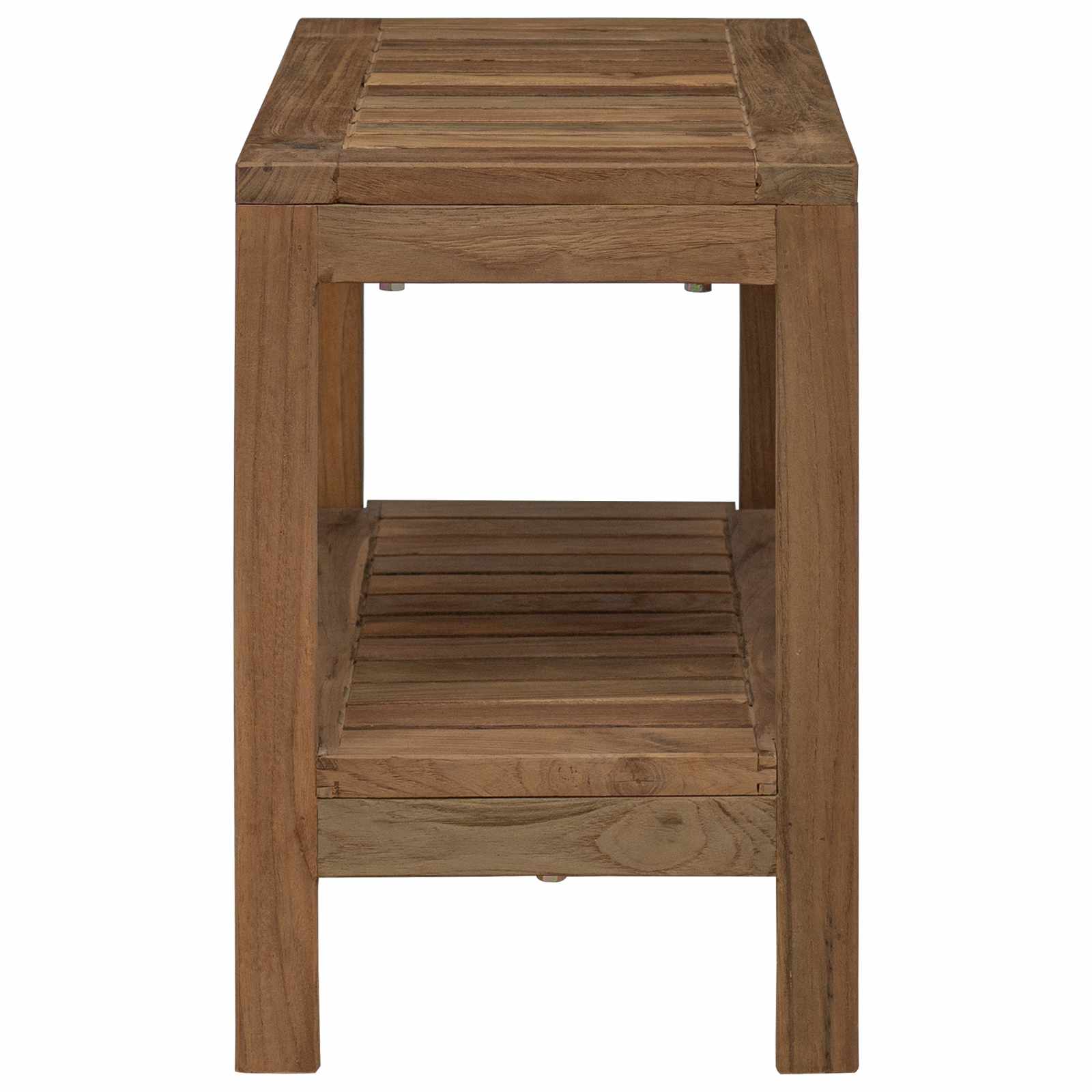 Badezimmer Beistelltisch Natur 60 X 30 X 45 Cm Massivholz Teak