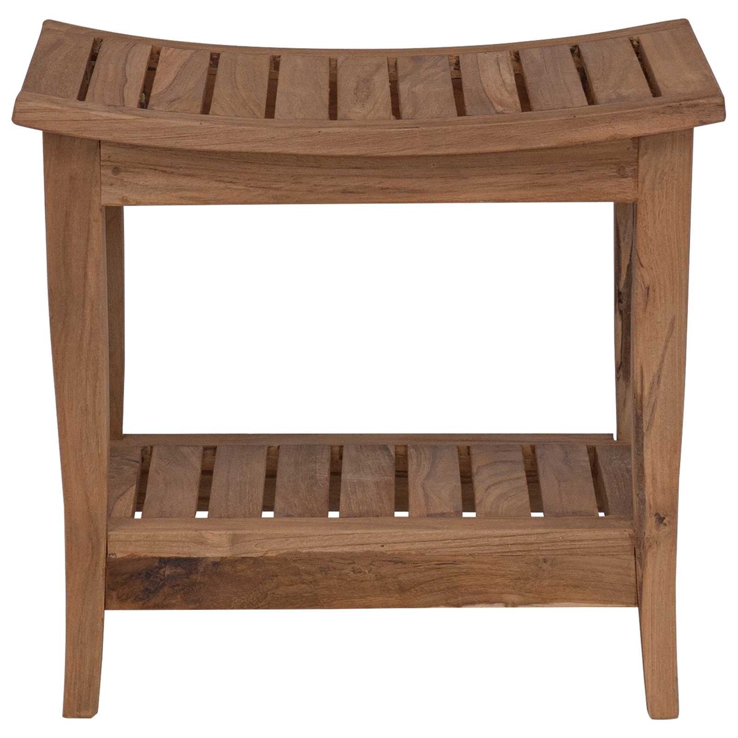 Bad Beistelltisch Natur 50 X 35 X 45 Cm Massivholz Teak