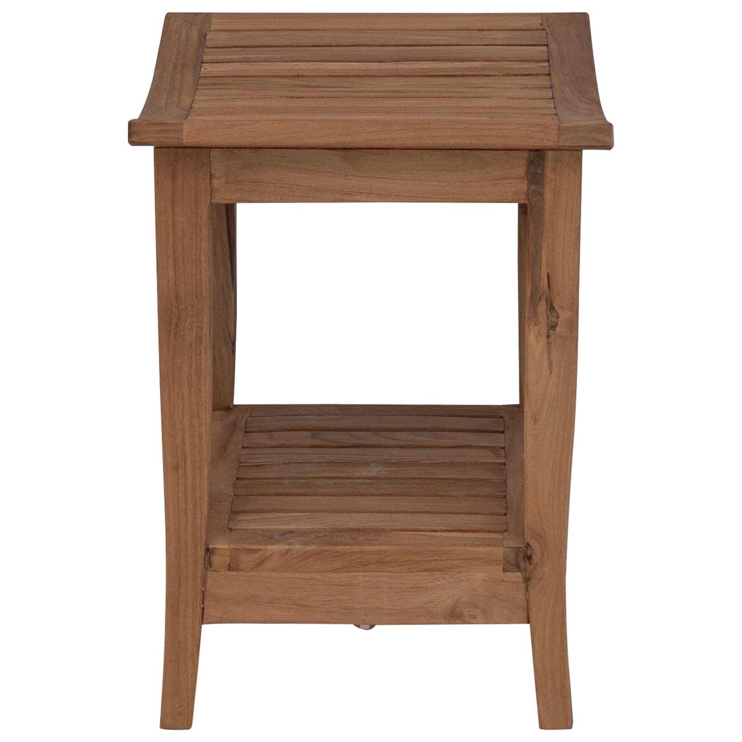 Bad Beistelltisch Natur 50 X 35 X 45 Cm Massivholz Teak
