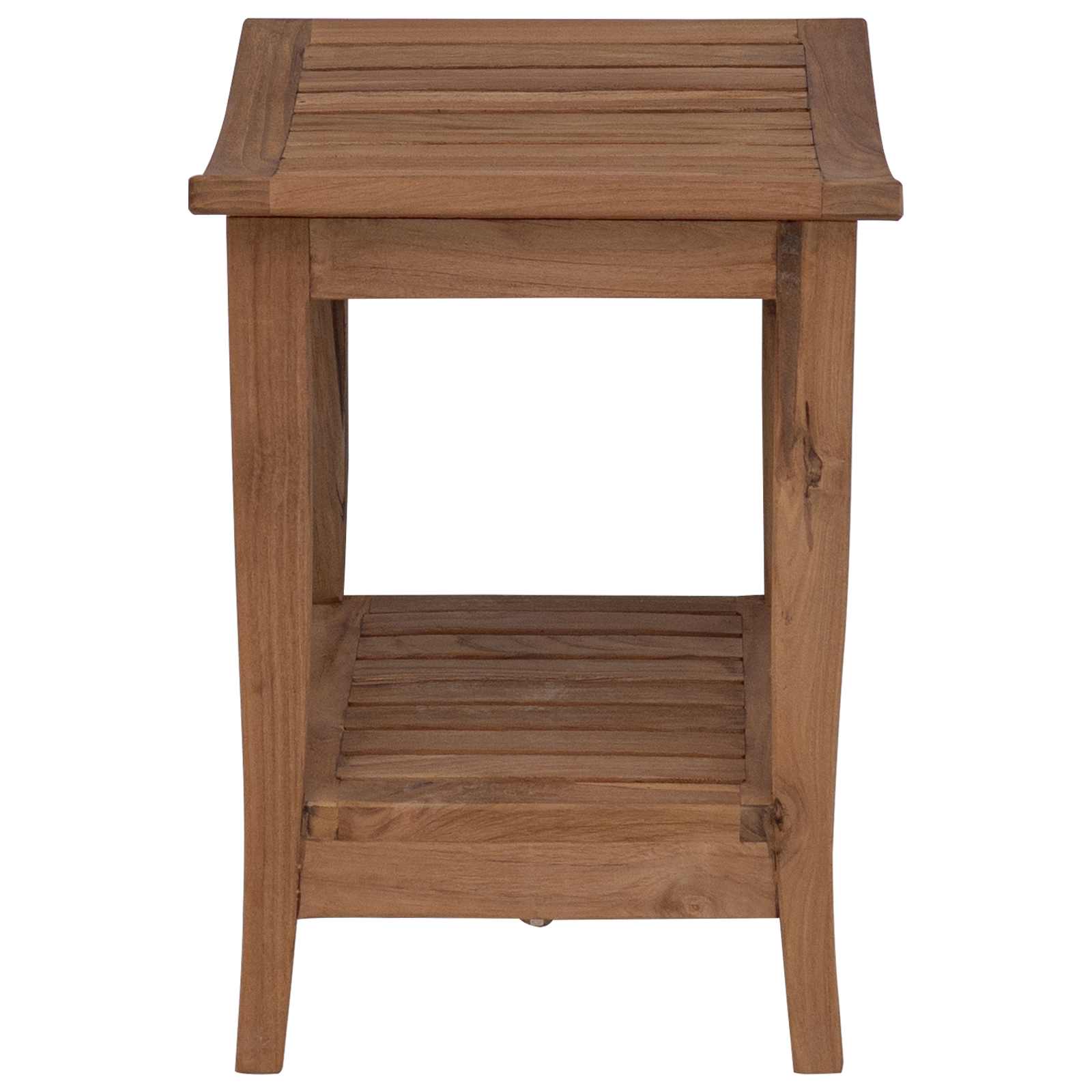 Bad Beistelltisch Natur 50 X 35 X 45 Cm Massivholz Teak