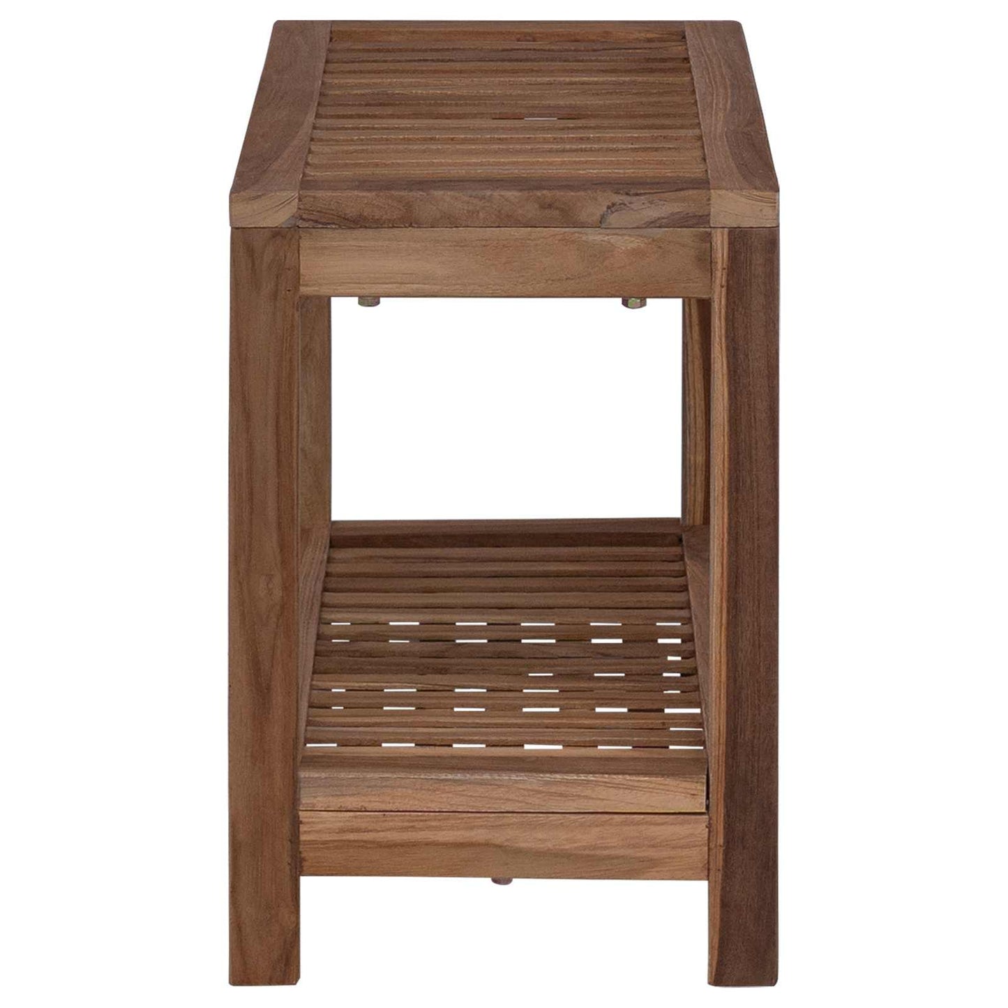 Bad Beistelltisch Natur 60 X 30 X 45 Cm Massivholz Teak