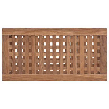 Bad Beistelltisch Natur 60 X 30 X 45 Cm Massivholz Teak