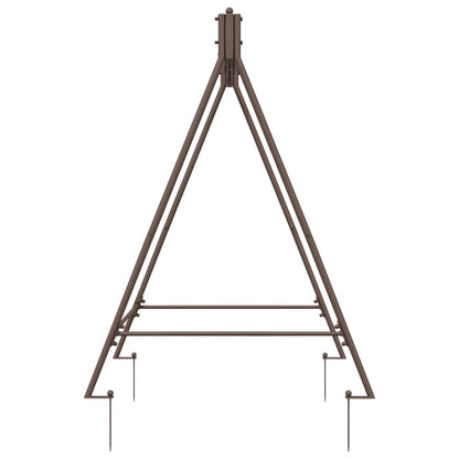 Schaukelrahmen Antikbraun 113 X 121,5 X 168 Cm Stahl