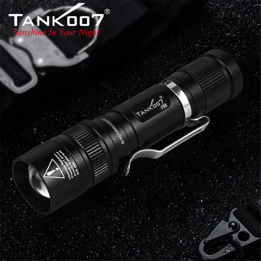 TANK007 Two Models White light LED and UV LED IPX-7 Waterproof Indoor Outdoor LED Flashlight