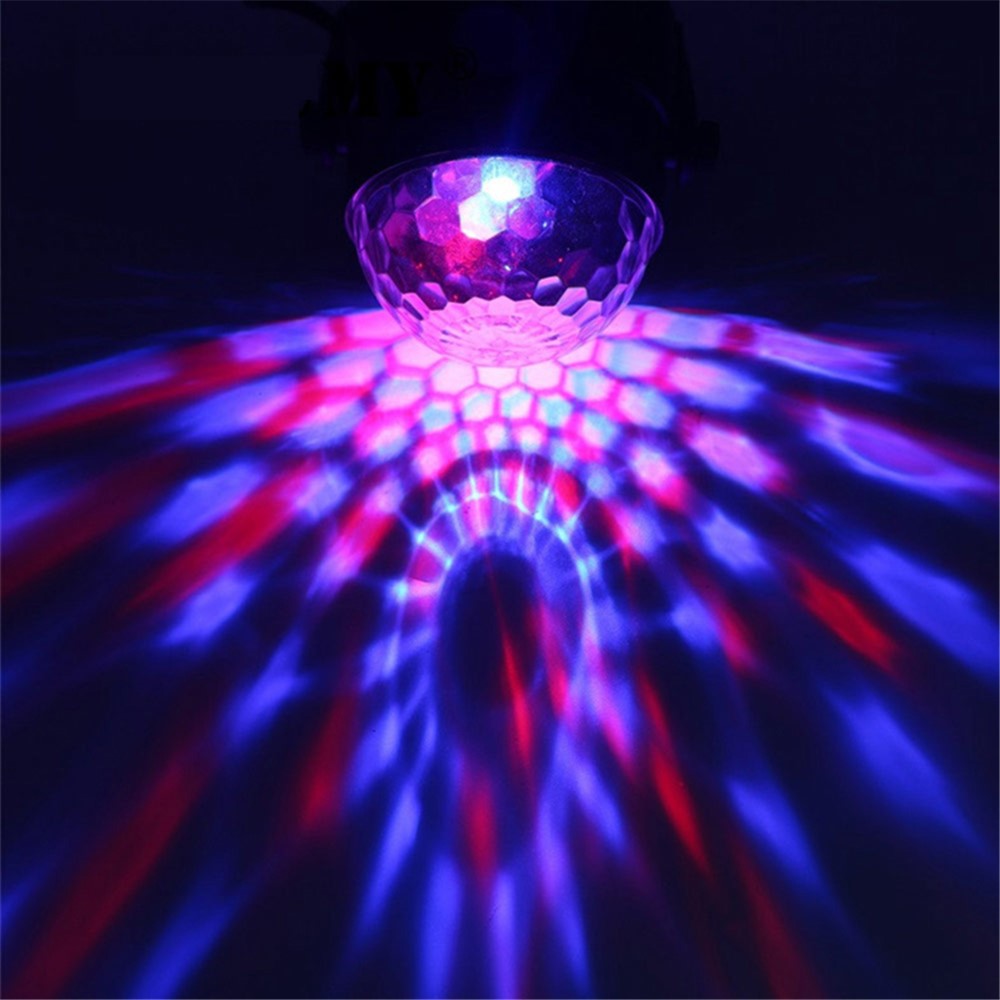 YOUOKLIGHT YK2315 6W Sound Activated Party Lights with Remote Disco Ball Strobe Light for Home Room Dance