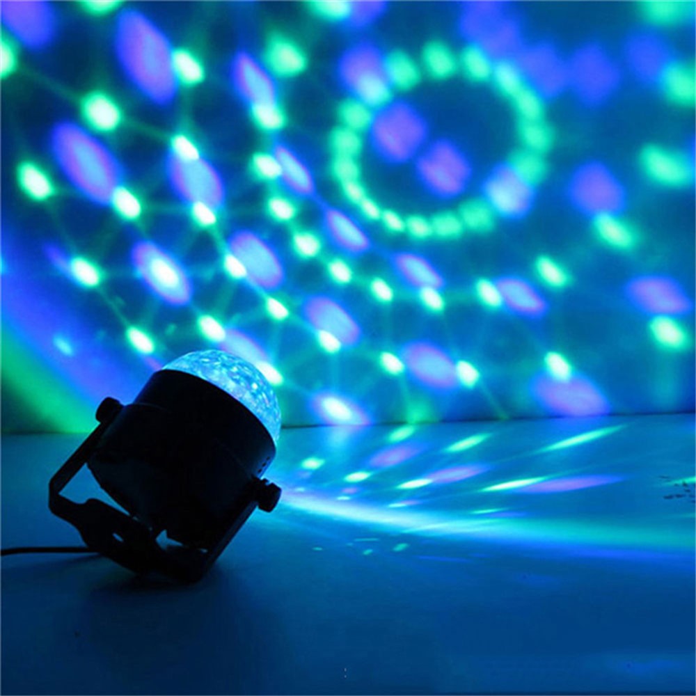 YOUOKLIGHT YK2315 6W Sound Activated Party Lights with Remote Disco Ball Strobe Light for Home Room Dance