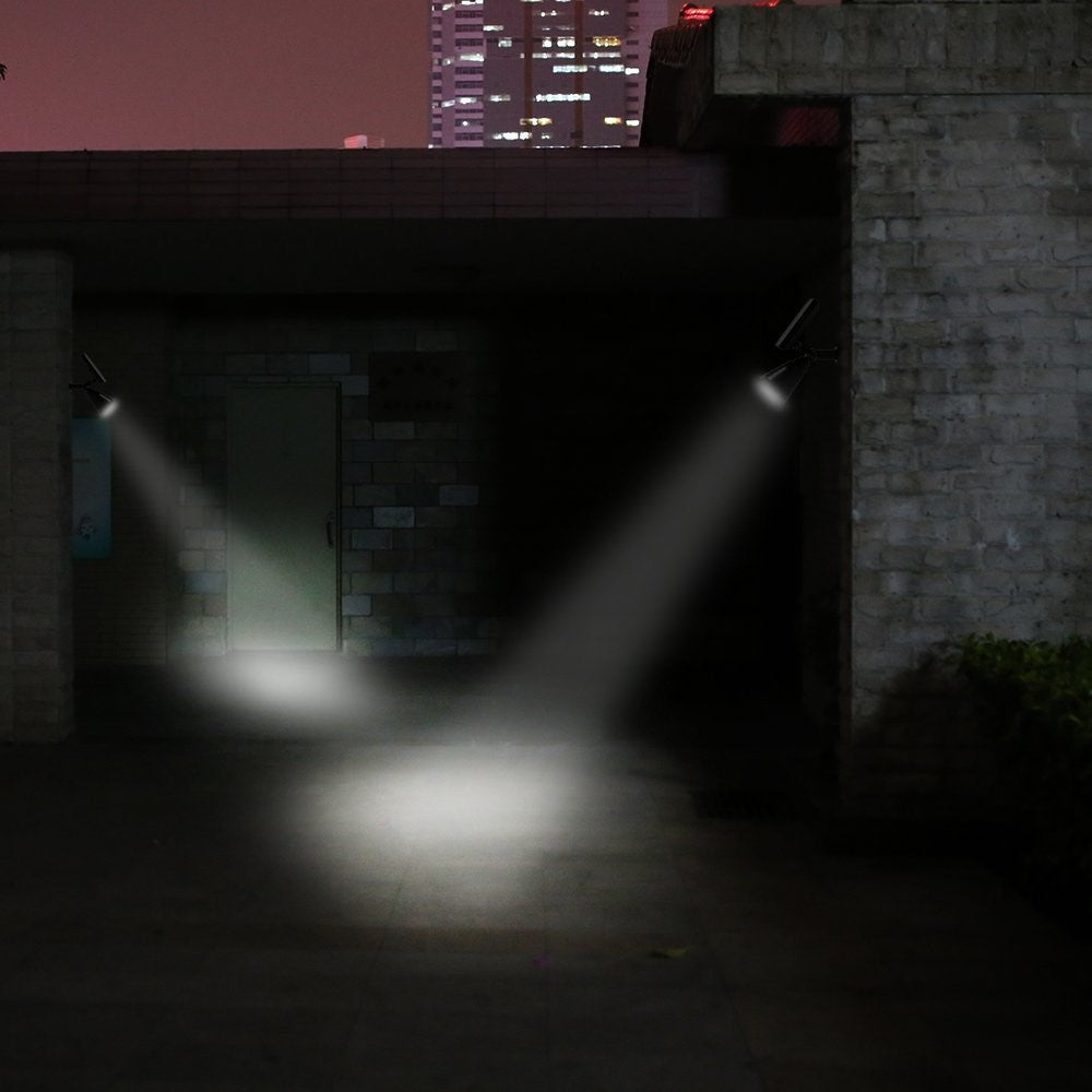 Light Control Solar Wall/Ground Mount LED Spotlight 200LM 6500K Waterproof Lawn Landscape Lamp