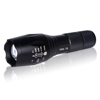 CREE XML-T6 Ultra Bright LED Flashlight Torch with Adjustable Focus Zoom (18650 Version Alone)