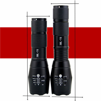 CREE XML-T6 Ultra Bright LED Flashlight Torch with Adjustable Focus Zoom (18650 Version Alone)