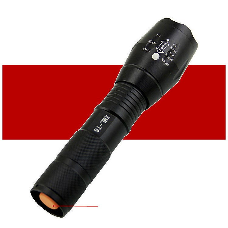 XML-T6 Outdoor Flashlight Torch with Adjustable Focus Zoom, Handheld Flashlight Bright 900 Lumens Pocket Torch