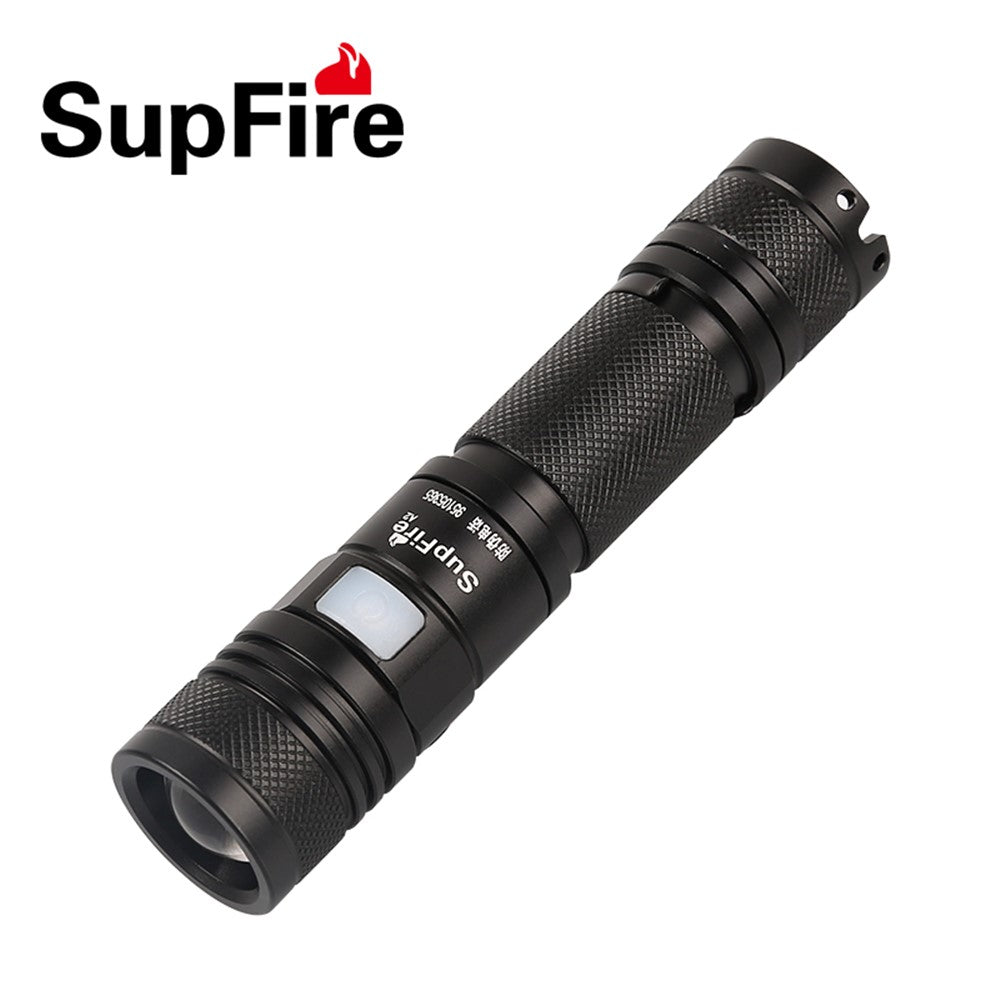 SUPFIRE A2 XM-L2 T6 950LM 5-Mode Dimming USB  Strong Light LED Flashlight (without Battery)