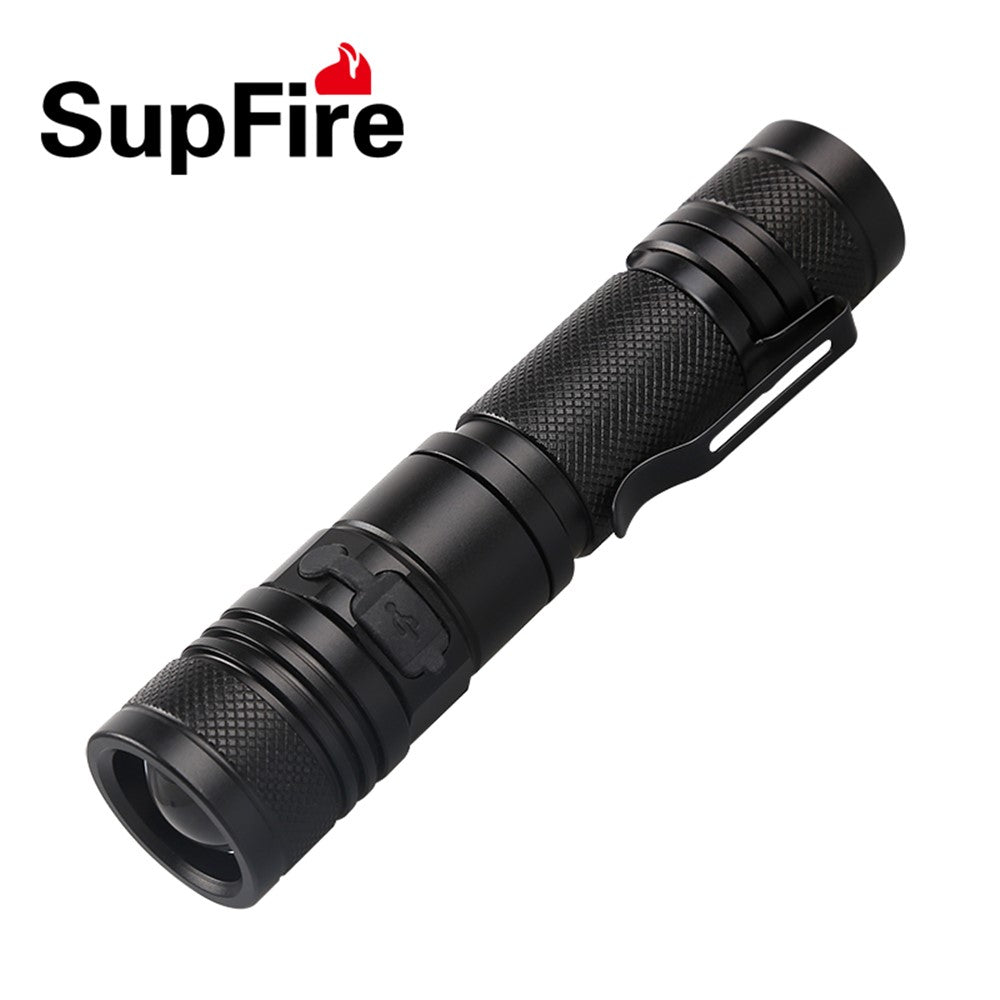 SUPFIRE A2 XM-L2 T6 950LM 5-Mode Dimming USB  Strong Light LED Flashlight (without Battery)
