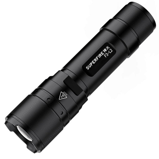 SUPFIRE F3-L2 L2(T6) LED 10W 1100 Lumen Focusing Flashlight
