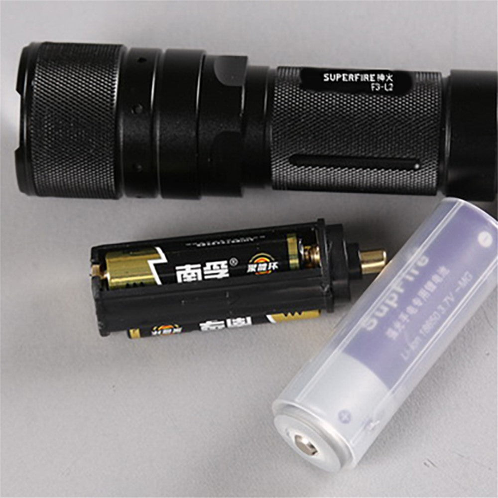 SUPFIRE F3-L2 L2(T6) LED 10W 1100 Lumen Focusing Flashlight