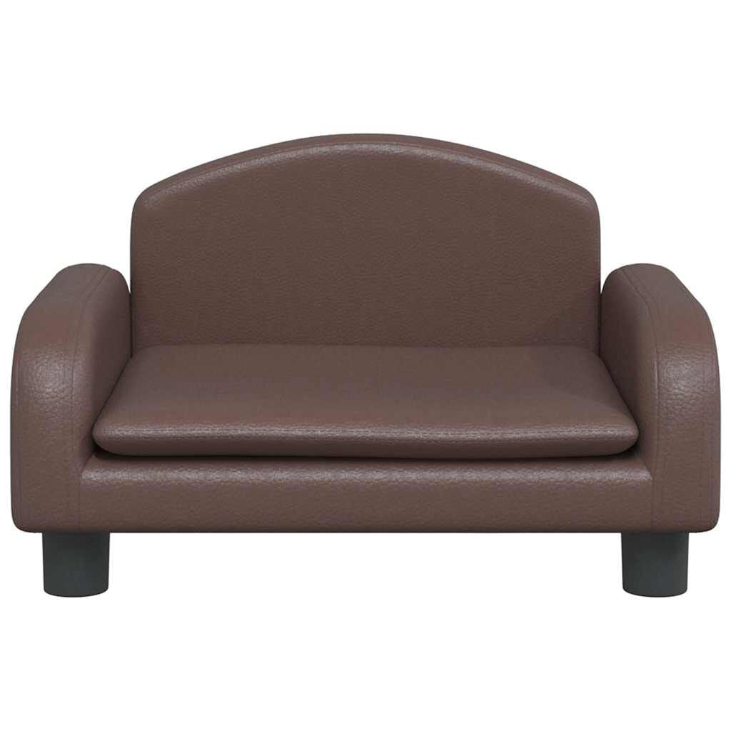 Hundebett Braun 50X40X30 Cm Kunstleder