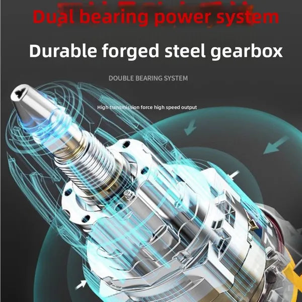 21V Akku-Schlagbohrschrauber Set – 2 Akkus, 120 Nm, Bürstenloser Motor inkl. Zubehör
