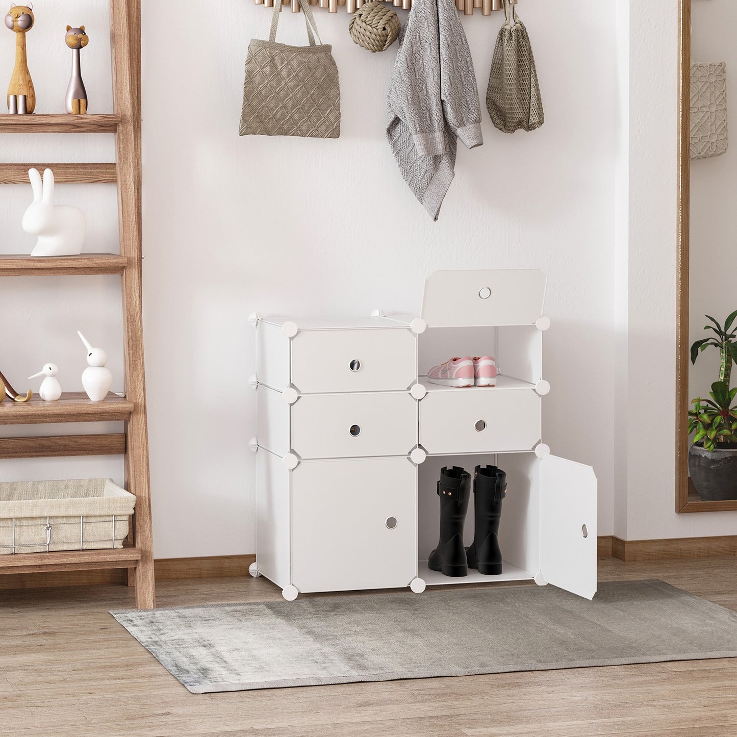 Schuhschrank Regal Mit Aufbewahrungsb