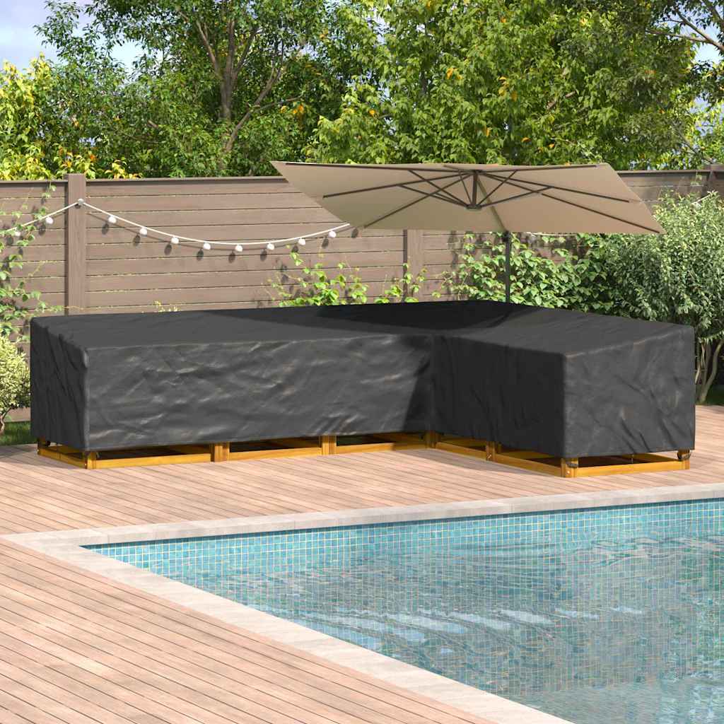 Wasserdichte L-Form Gartenmöbel-Abdeckung 220 cm - Robust & Stilvoll aus 210D Oxford-Gewebe