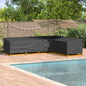 Wasserdichte L-Form Gartenmöbel-Abdeckung 220 cm - Robust & Stilvoll aus 210D Oxford-Gewebe