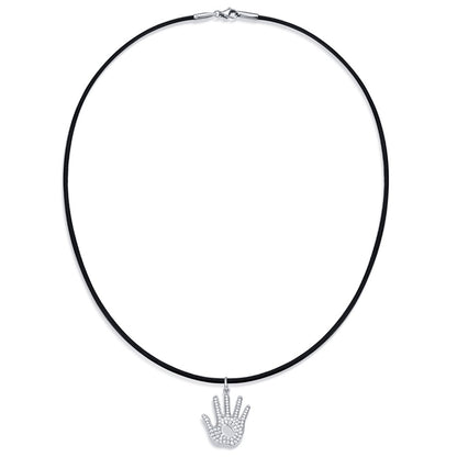YISIXICI XL13140039 Hand Of Basketball Necklace S925 Silver Neck Jewelry