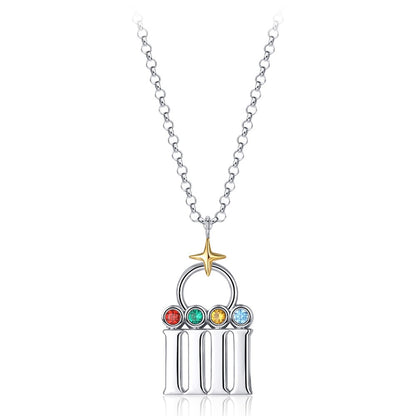 YISIXICI XL13140004 Code Of Happiness Necklace S925 Silver Neck Jewelry Birthday Gift for Girlfriend